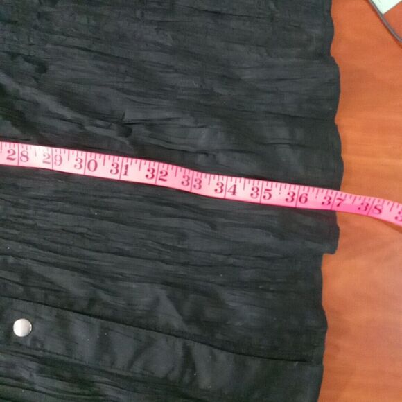 Ashley Stewart shirt Dress women's size 18 black button up - Picture 13 of 15